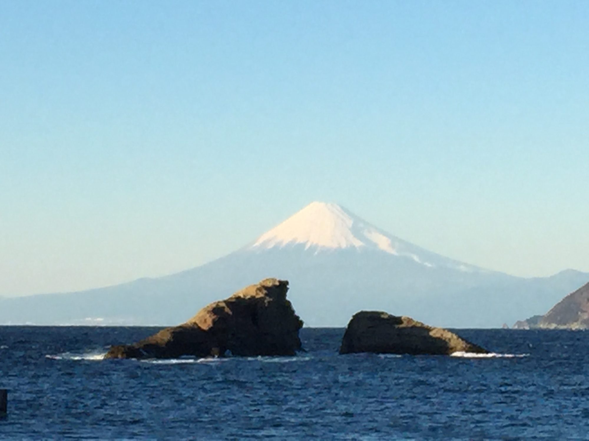 雲見海岸からの富士山