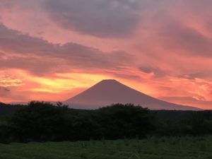 紅い富士山