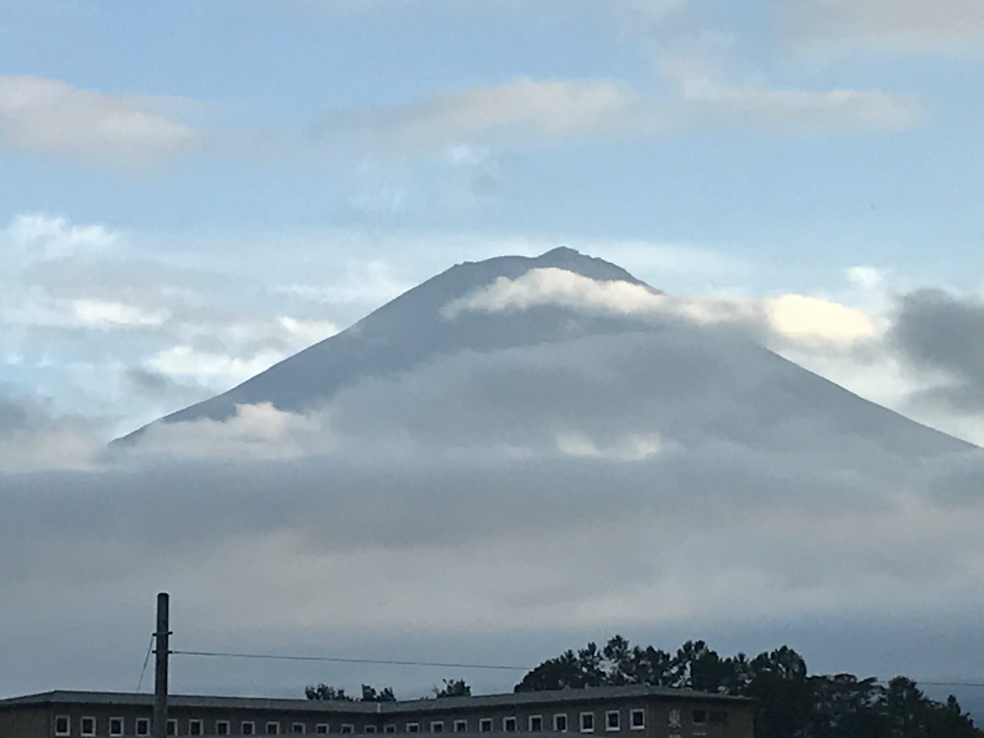 河口湖泰平館からの富士山